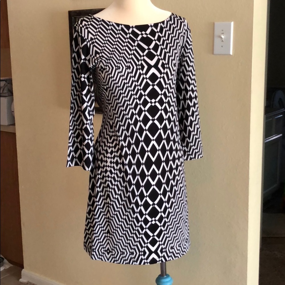 Black and white dress